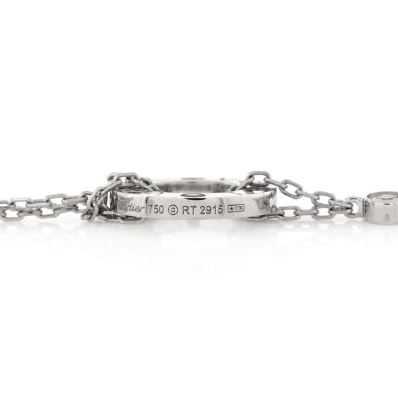Cartier 2 Diamonds Love Bracelet 18K White Gold with Diamonds - - Picture 3 of 3